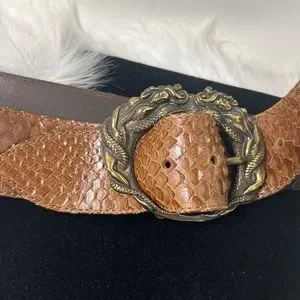 Roberto Cavalli Real Python Belt Women’s 41 Brown Made In Italy Roberto Cavalli | Accessories | Roberto Cavalli Real Python  main image 3